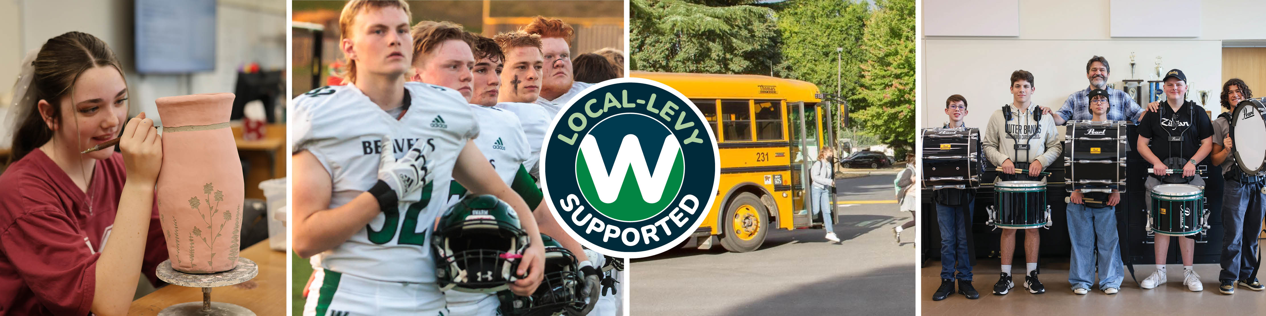 Image: Students in arts, sports, music and transportation activities